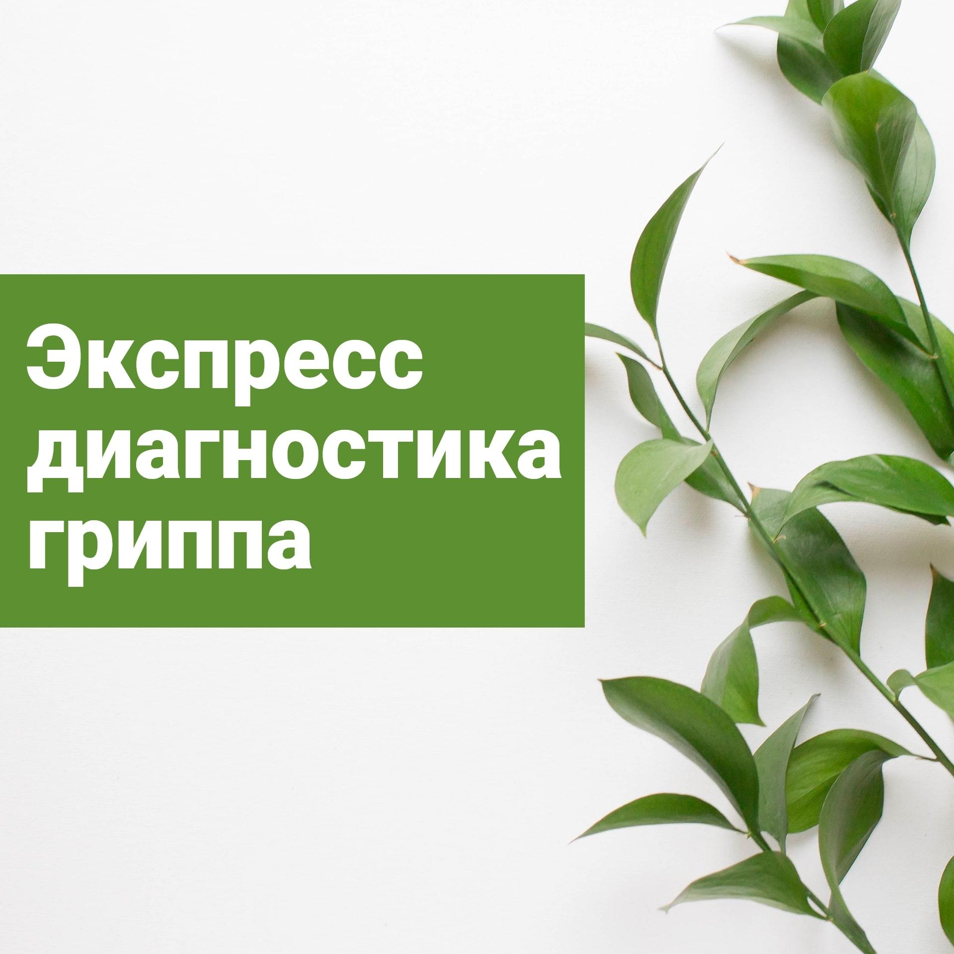 Быстрая и точная диагностика гриппа А и В за 15 минут 