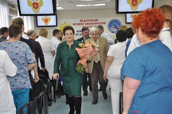 Министр здравоохранения РО Татьяна Быковская в Ростовской клинической больнице ЮОМЦ ФМБА России